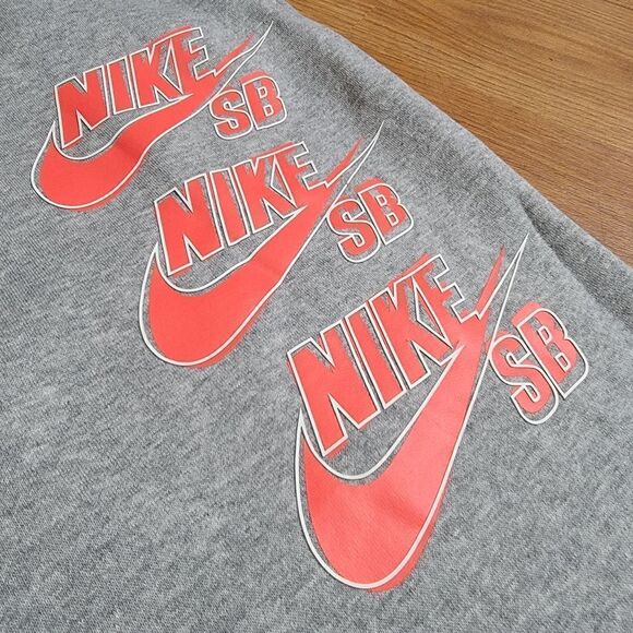 Nike SB Dunk Low Panda Jogger Pants Sweats Grey Red Fleece Sportswear NSW XL New - Picture 4 of 10